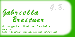 gabriella breitner business card